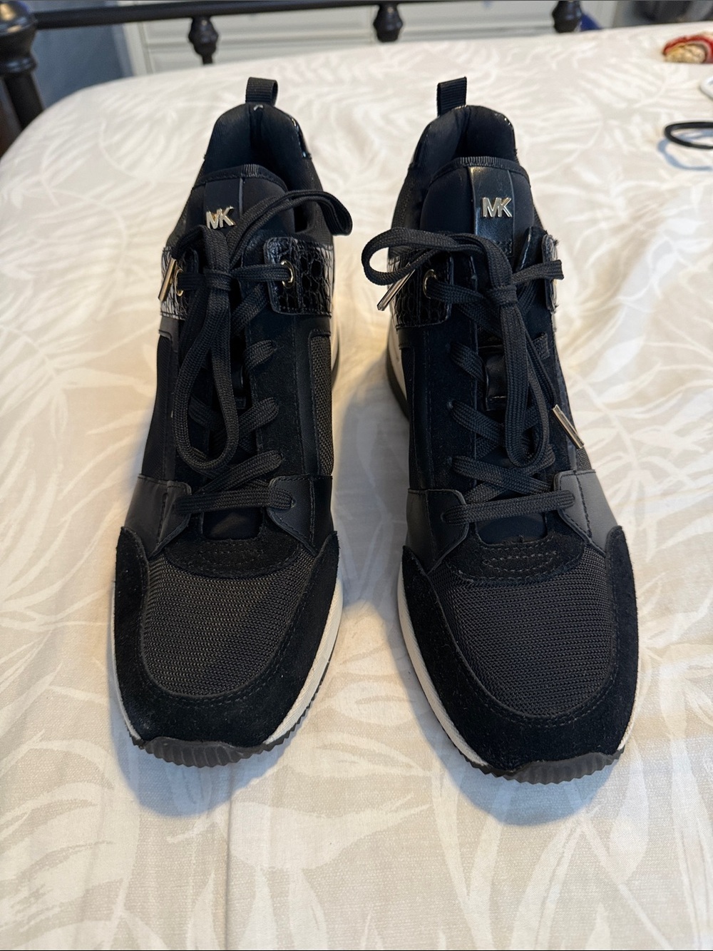 Michael Kors Black Women's Lace-Up Fashion Sneakers